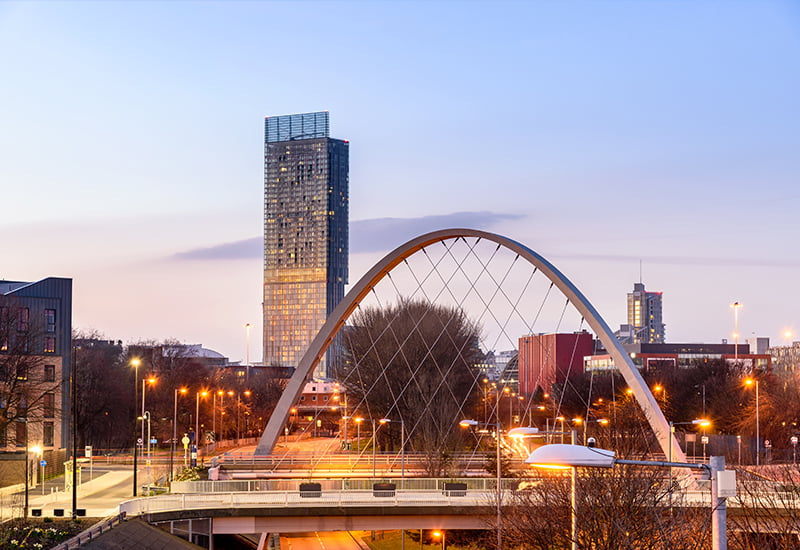View of Manchester skyline