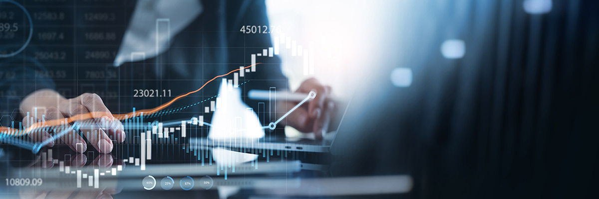 Business user with money graphic overlay